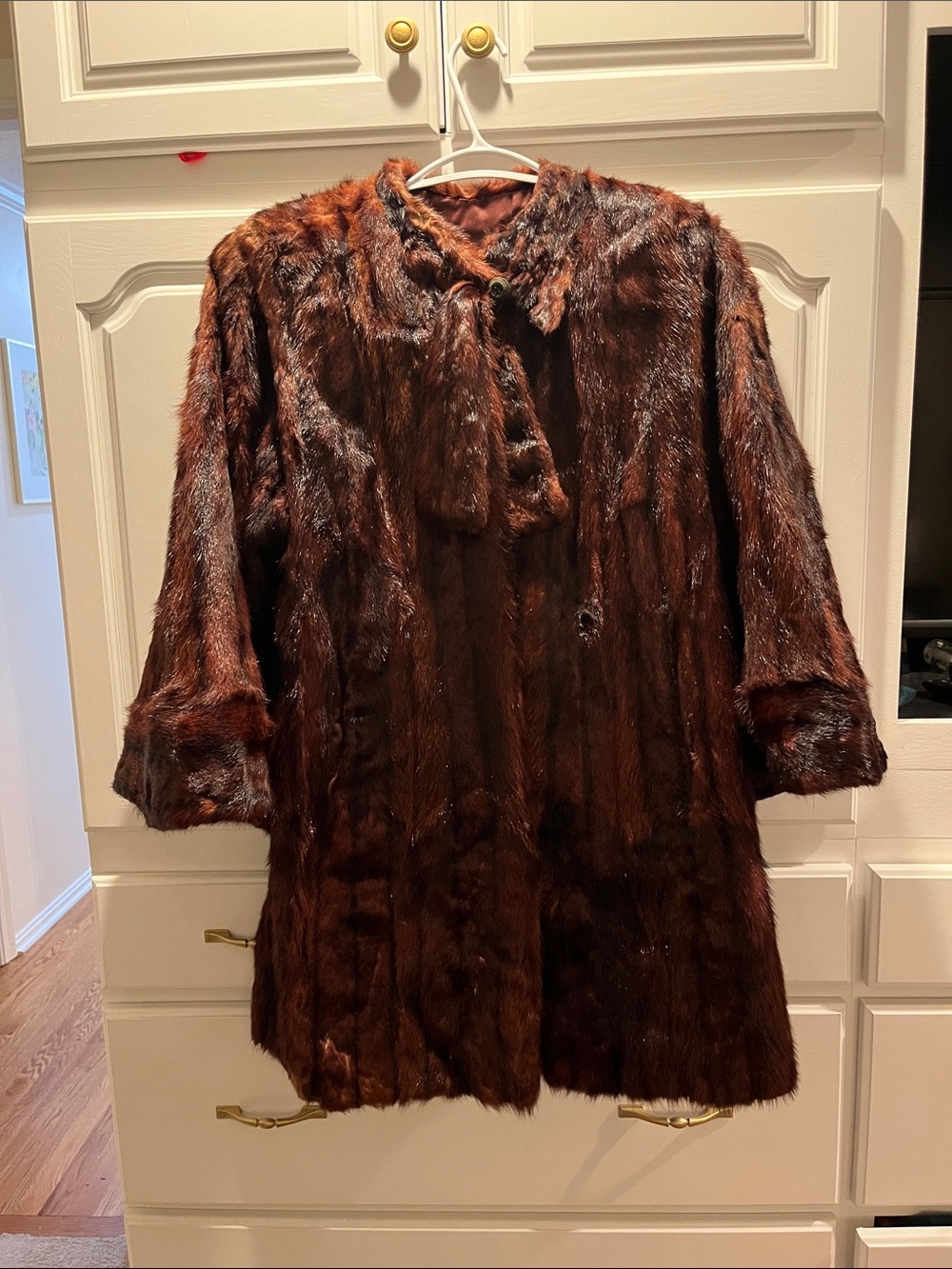 Vintage Mink Fur Coat with Bell Sleeves